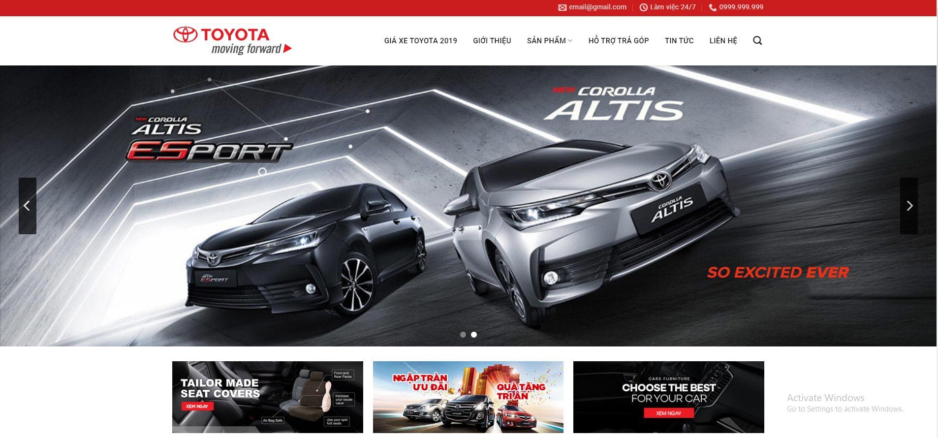 Những mẫu Website Ô tô – Xe máy 3