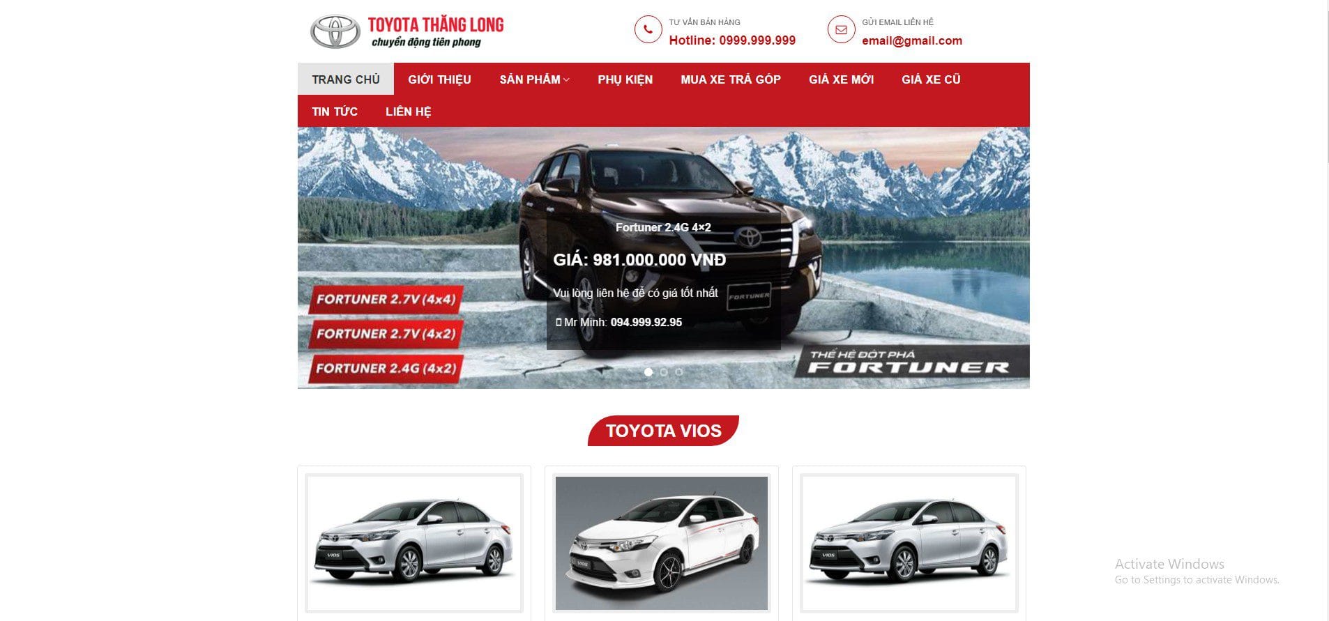 Những mẫu Website Ô tô – Xe máy 4