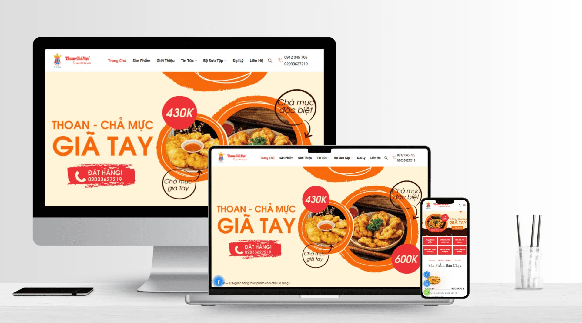 Website Bán Hàng - Chả Mực Hạ Long