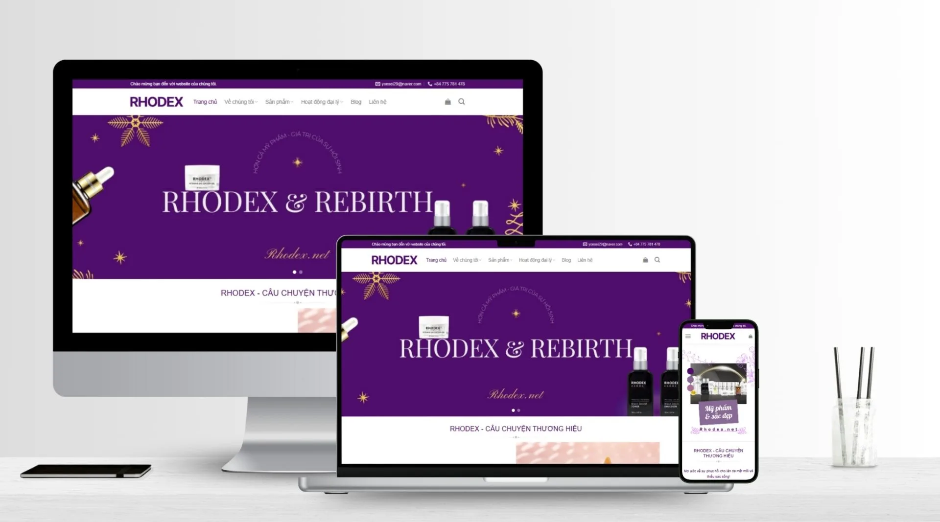 Website Mỹ Phẩm - Rhodex