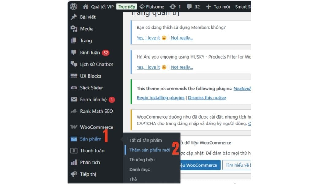 đăng nhập trang quản trị