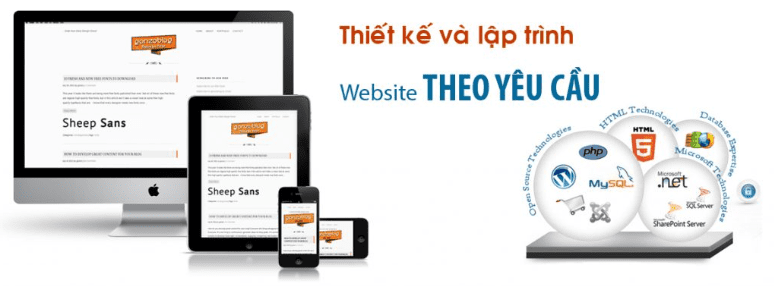 Thiết Kế website theo yêu cầu